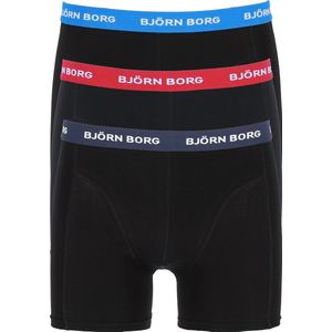 Björn Borg - Essentials - Set van 3 Boxershorts - Zwart - Katoen - Met Logo