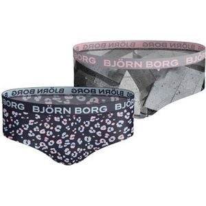 Björn Borg - Meisjes Hipster 2-Pack - Zacht Katoen - Panterprint & Geometrisch