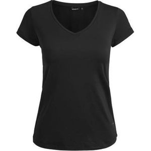 Bjorn Borg Sportshirt performance - 1p V NECK TEE TAINE - zwart - vrouwen