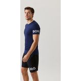 Borg - T-Shirt - Regular-Fit - Zwart - Gerecycled Polyester