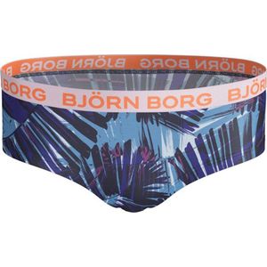 Björn Borg Hipster 2-Pack - Blauw - Stretchkatoen - Effen en Tropische Print