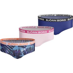Björn Borg - Meisjes Hipster - 3-Pack - Roze Zwart Blauw - Katoen