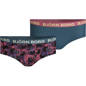 Björn Borg - Hipster 2-Pack - Donkerblauw/Roze en Donkergroen - Katoen