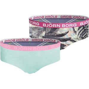 Bjorn Borg - Hipster 2-pack - Zacht Katoen - Mintgroen & Tropical Print