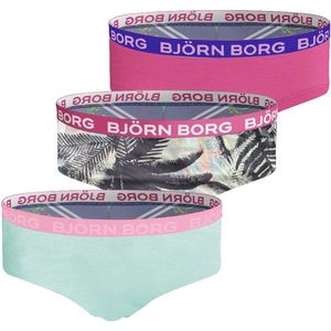 Björn Borg - Hipster - Roze Groen & Print - 3-Pack - Meisjes
