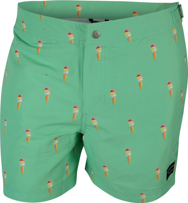 Björn Borg - Swimshort - Mintgroen - Sneldrogend Polyester - IJsjesprint