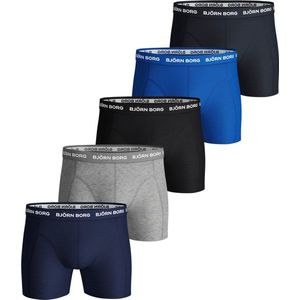 Bjorn Borg Onderbroek 5P Mannen zwart/grijs/blauw