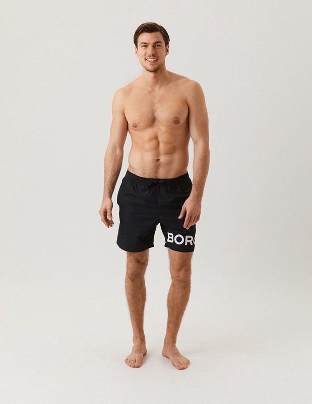 BORG - Swim Shorts - Blauw - 100% Polyester - Vochtafvoerend