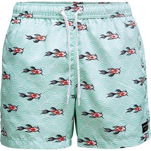 Björn Borg Sylvester - Zwembroek - Zwart - Polyester - Koi Wave-print