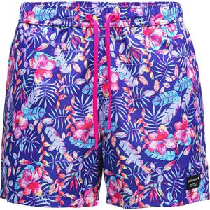 Bjorn Borg Björn Borg Swimshort Sylvester – Koningsblauw Met Tropische Bloemenprint Maat M Man