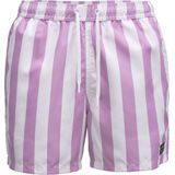 Björn Borg - Swimshort Sylvester - Wit/lila - Zwembroek - Verticale Strepen