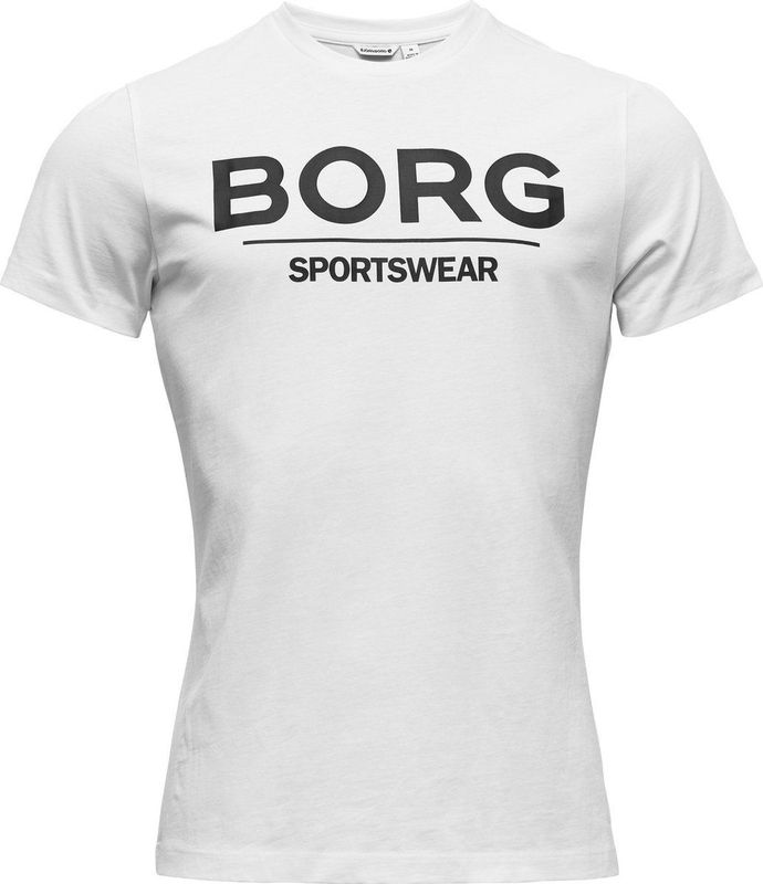 Bjorn Borg Heren T-shirt Samir Wit 2-pack Maat S Man