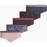 Björn Borg Hipsters 5-Pack - Crown Blue & Paars - Zacht Katoen