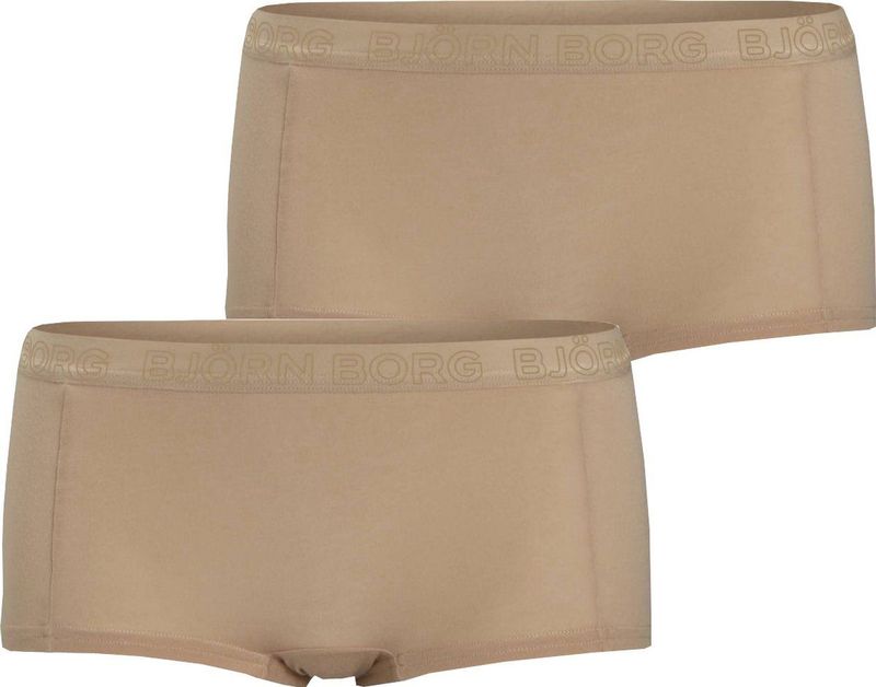 Björn Borg - Dames Minishort 2P - Borg - Blauw - 95% Lyocell 5% Elastaan