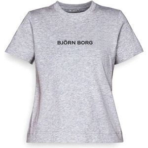 Björn Borg - Regular Tee Fanno - Sport T-Shirt - Grey Melange