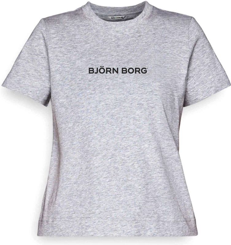 Björn Borg - Regular Tee Fanno - Sport T-Shirt - Grey Melange