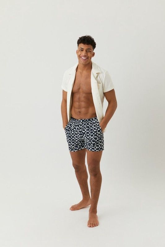 Björn Borg - Swimshort Staffan - Marineblauw - Polyester - Elastische Tailleband