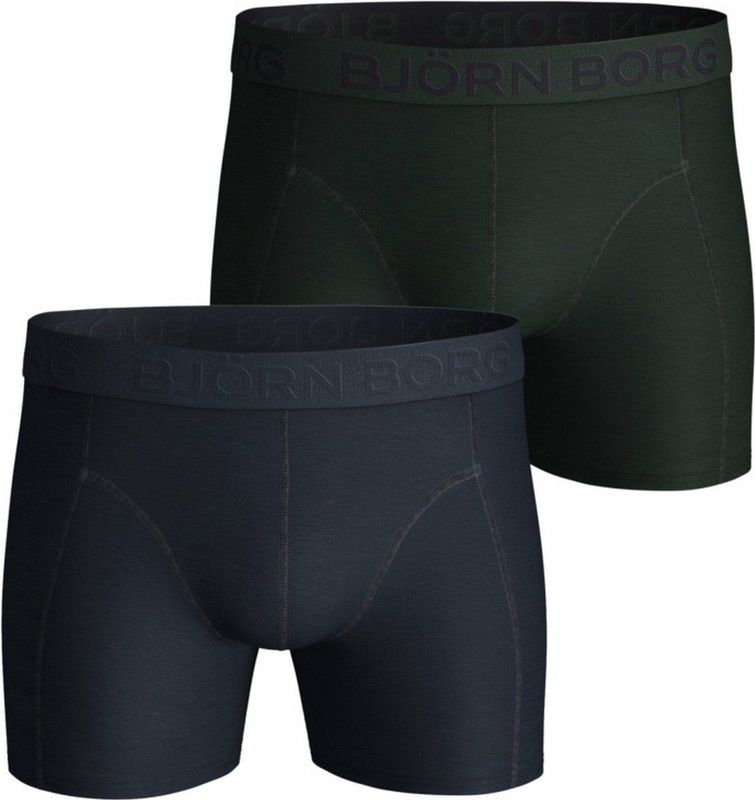 Björn Borg - Heren Boxershort - 2P - Solids - Katoen-Elastaan