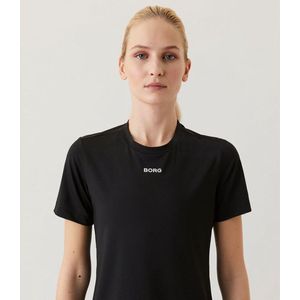 Björn Borg - Dames Regular Tee - Zwart - Katoen
