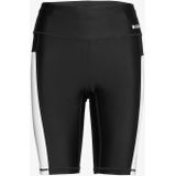 Björn Borg - Dames Stripe Biker Short - Zwart met Witte Zijpanelen - Gerecycled Polyester en Spandex