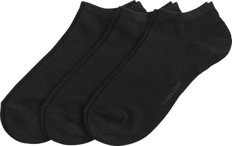 Bjorn Borg - Sneaker Sokken - Wit en Zwart - Katoen - 3-Paar