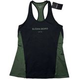 Björn Borg - Olita - Tanktop - Zwart-Groen - 90% Gerecycled Polyester