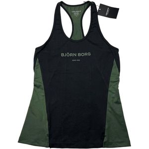 Björn Borg - Olita - Tanktop - Zwart-Groen - 90% Gerecycled Polyester