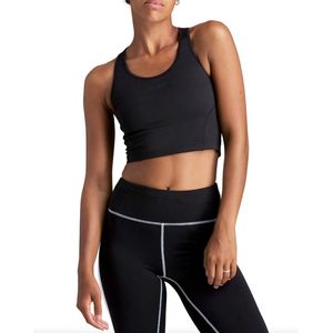 Tanktop Björn Borg Women Cropped Tank STHLM Black Beauty