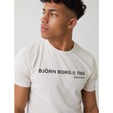 Bjorn Borg Heren T-shirt Sthlm, Whitecap Grey Maat L Man