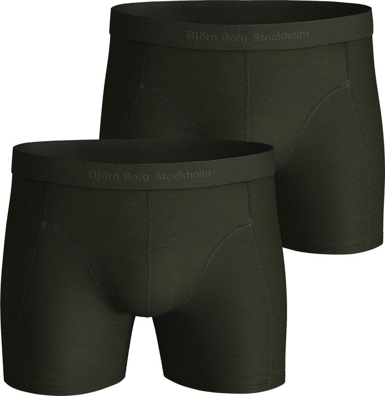 Bjorn Borg - Lyocell Boxershorts - Donkergroen - Set van 2