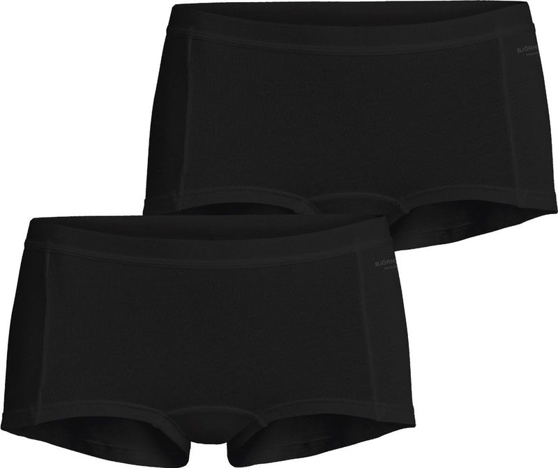 Bjorn Borg - 2-pack - Dames Boxershort - Zwart - Katoen