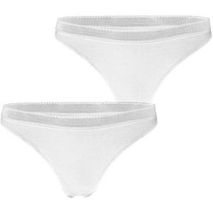 Björn Borg - Core Thong 2-pack - Dames Ondergoed - Wit