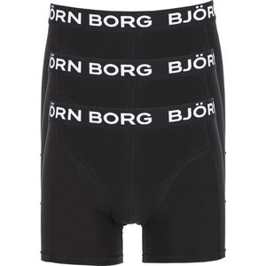 Björn Borg - Cotton Stretch Boxershort - Zwart - 3 Stuks - Heren Onderbroeken