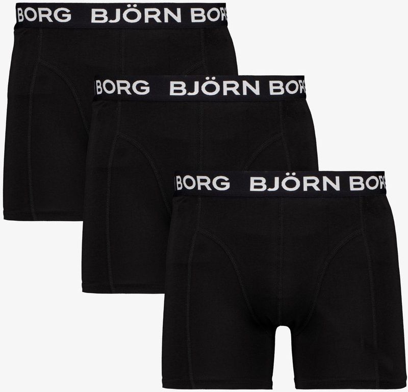 Bjorn Borg - Essentials - Boxershorts - Zwart - 3-pack