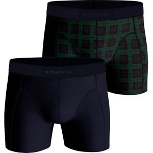 Bjorn Borg - 2-Pack Core - Boxershorts - Blauw Groen - Katoen Elastaan