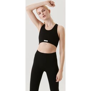 BORG - Low Seamless Bra - Sportbeha - Zwart - Gerecycled Stretchpolyamide