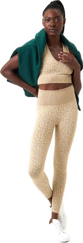 Björn Borg - Sthlm Seamless Light Tights - Beige - Dames Trainingstights