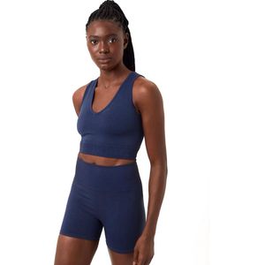 Bjorn Borg - Sthlm Seamless Light Crop Top - Blauw - Sporttop