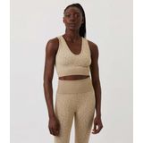 Björn Borg - Sthlm Seamless Light Crop Top - Beige - Gerecycled Polyester Mix