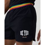 Bjorn Borg - Borg Be You Pride Shorts - Zwart - 92% Polyester 8% Elastaan