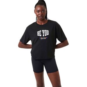 Björn Borg - Be You Loose T-shirt - Zwart - 70% Lyocell 30% Katoen