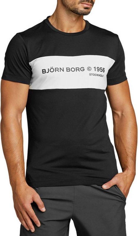 Bjorn Borg - Borg Sthlm Proud - T-shirt - Zwart - 100% Katoen