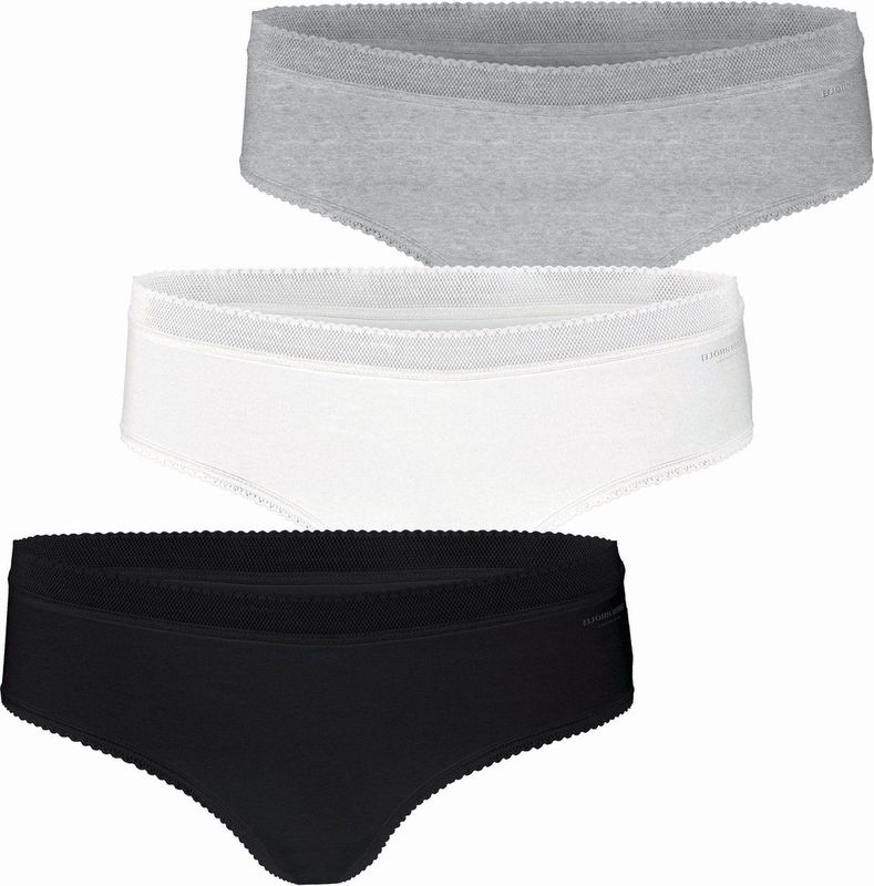 Björn Borg - Core Soft Cotton Stretch Hipster - 3-Pack - Zwart - Katoen