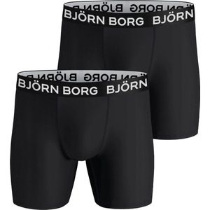 Bjorn Borg - Performance Boxershorts - Zwart - Microfiber - 2-Pack