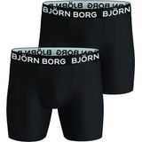 Björn Borg - Sports Boxer 2-pack - Boxershorts - Zwart - Gerecycled Stretchpolyester
