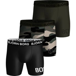 Björn Borg - Sportboxershorts - Set van Drie - Zacht Gerecycled Stretchpolyester