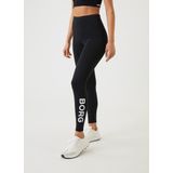 Björn Borg - Borg Logo Tights - Sportlegging - Zwart - Gerecycled Stretchpolyester