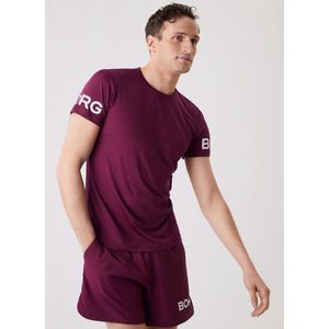 Björn Borg - Borg T-Shirt - Zwart - 90% Polyester 10% Elastaan