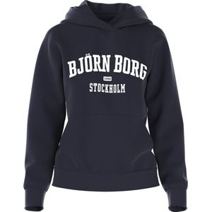 Björn Borg - Dames Essential Hoodie - Blauw - Katoenen Mix