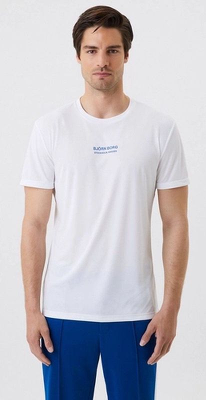 Bjorn Borg - Men Ace Light T-Shirt - Brilliant White - Katoen